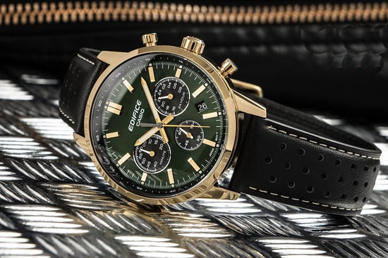 Casio Edifice Heren Horloge Zwart EFR-575CL-3AEF - Image 3