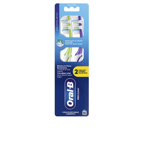 Proclean Plaque Verwijderaar Tandenborstel 40 #medium 2 Eenheden - Image 1
