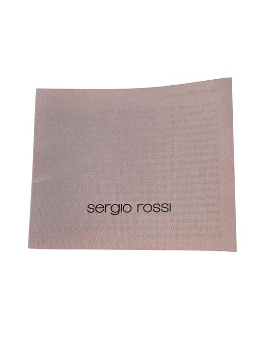 Sergio Rossi Cosmetic Pouch in Pink Leather - Image 3