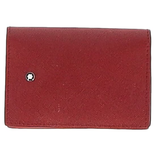 Montblanc Flap Cardhouder in Rood Kalfsleer - Image 1