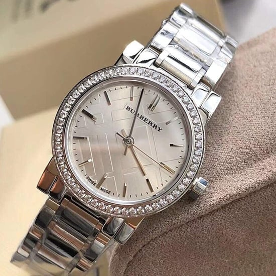 Burberry BU9220 Dames Diamanten Horloge - 26mm Roestvrij Staal Elegantie - Image 3