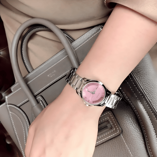 Gucci G-Timeless Roze Wijzerplaat Dames Horloge - Model YA126524 - Image 4