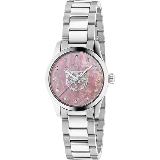 Gucci G-Timeless dameshorloge met roze parelmoer wijzerplaat - YA1265025 - Image 1