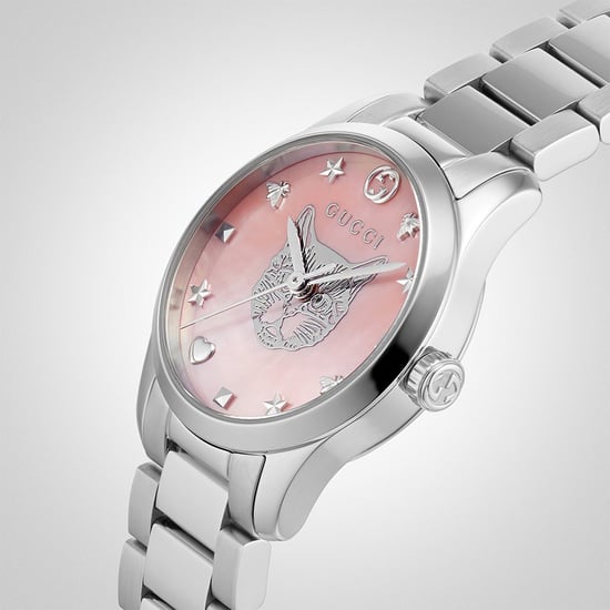 Gucci G-Timeless dameshorloge met roze wijzerplaat - 27mm Luxe uurwerk - Image 4