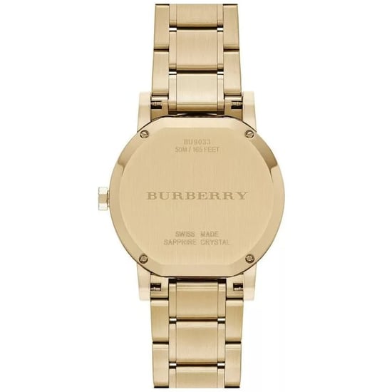 Burberry BU9033 The City Geelgoud Unisex horloge - Zwitsers luxe horloge - Image 2