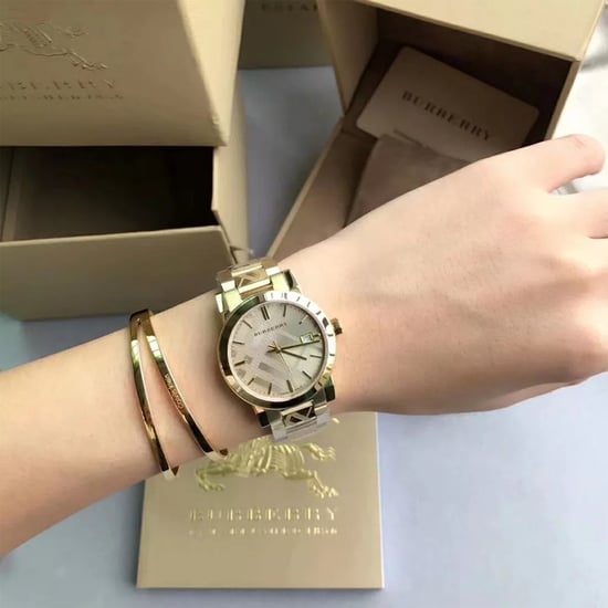 Burberry BU9033 The City Geelgoud Unisex horloge - Zwitsers luxe horloge - Image 4