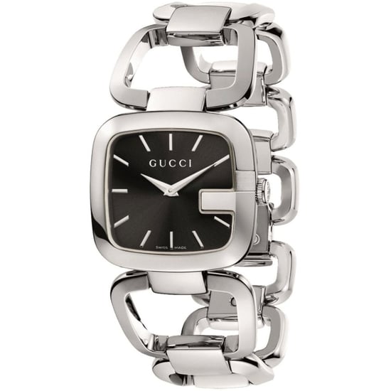 Gucci YA125407 G Horloge van roestvrij staal met zwarte wijzerplaat voor dames - Image 1
