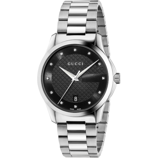 Gucci G-Timeless YA126456 Unisex horloge met diamant markeringen - Image 1