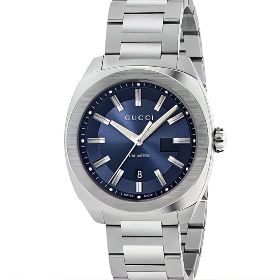 Gucci YA142303 herenhorloge met kwarts en blauwe wijzerplaat - Image 1