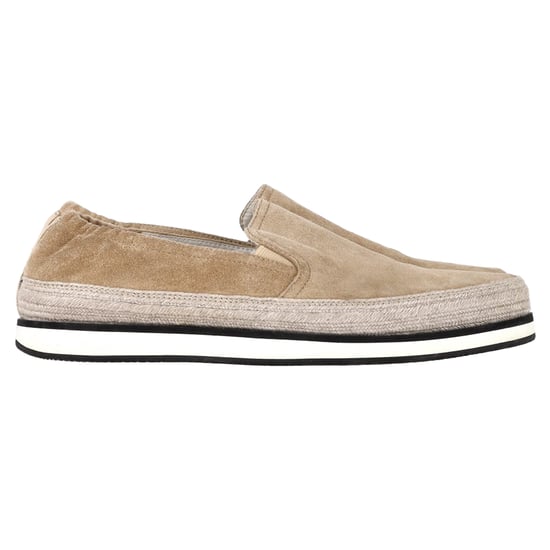 Prada Sport Espadrille Slip On Sneakers in Beige Suede - Image 1
