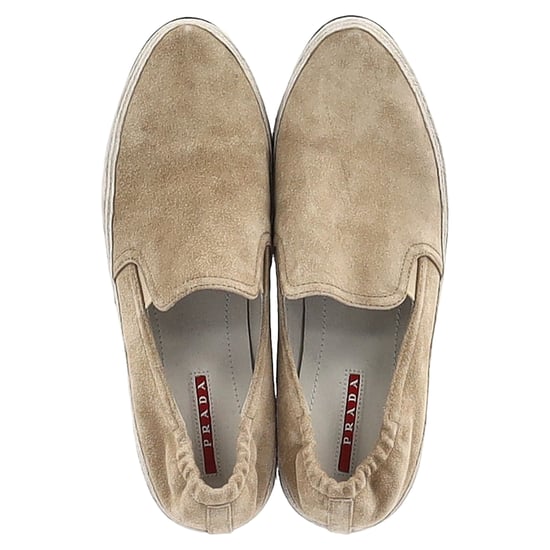 Prada Sport Espadrille Slip On Sneakers in Beige Suede - Image 3