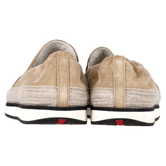 Prada Sport Espadrille Slip On Sneakers in Beige Suede - Image 5