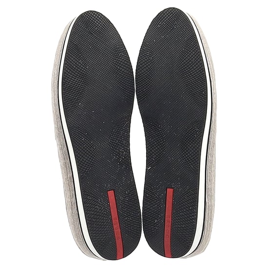 Prada Sport Espadrille Slip On Sneakers in Beige Suede - Image 6