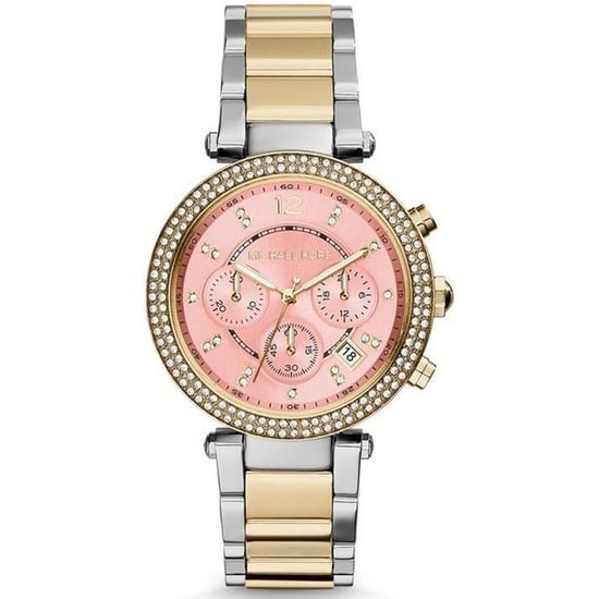 Stijlvol Michael Kors MK6140 Parker dameshorloge met roze wijzerplaat - Image 1