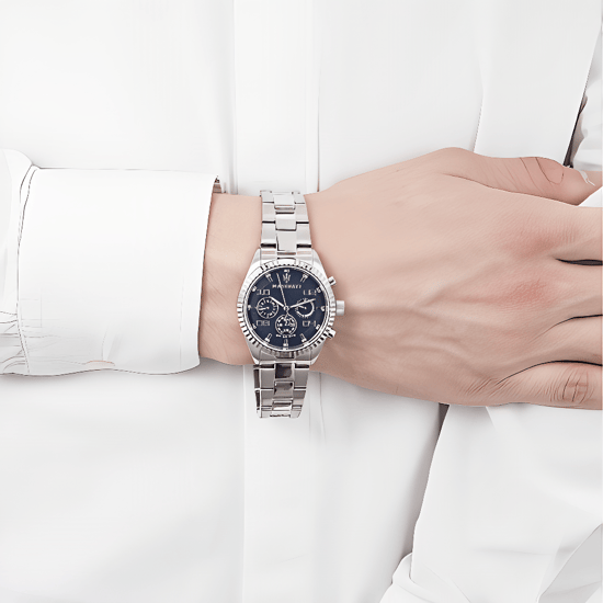 Maserati R8853100011 herenhorloge met chronograaf en blauwe wijzerplaat - Image 3