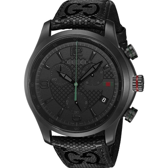 Gucci YA126244 G-Timeless herenhorloge met chronograaf en leren band - Image 1