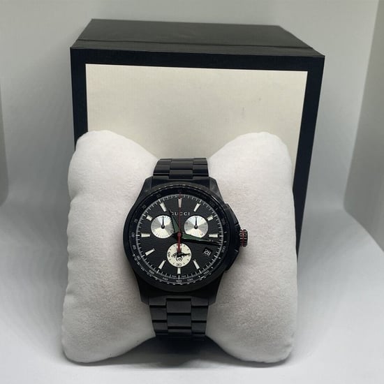 Gucci G-Timeless YA126268 Horloge met chronograaf voor heren - Zwart roestvrij staal - Image 4