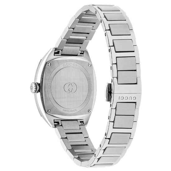 Gucci In elkaar grijpende Quartz dameshorloge 29mm - Elegant Zilverkleurig Timepiece - Image 2