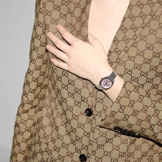 Gucci In elkaar grijpende Quartz dameshorloge 29mm - Elegant Zilverkleurig Timepiece - Image 4