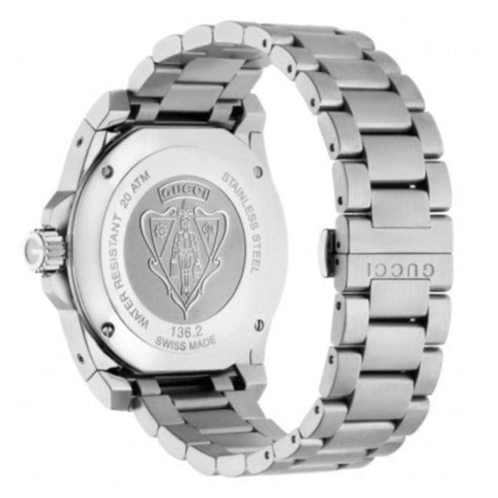 Gucci YA136203 Heren Duikhorloge met Blauwe Wijzerplaat en Roestvrijstalen Armband - Image 2