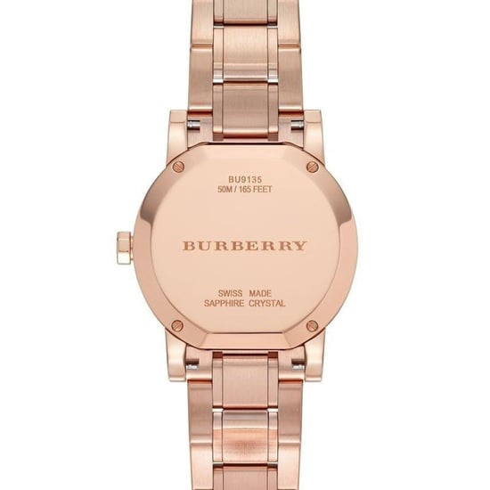 Elegant Burberry BU9135 dameshorloge in bruin roségoud roestvrij staal - Image 3