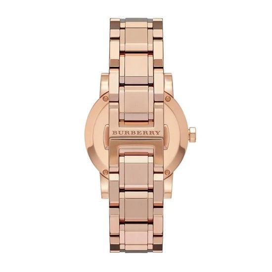 Elegant Burberry BU9135 dameshorloge in bruin roségoud roestvrij staal - Image 4