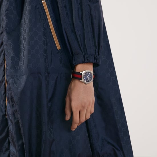 Gucci YA142304 GG2570 Heren 41mm Blauw Canvas Horloge - Stijlvol & Duurzaam - Image 4