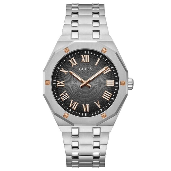 Guess GW0575G1 herenhorloge met analoge zilverkleurige wijzerplaat - stijlvol en veelzijdig - Image 1