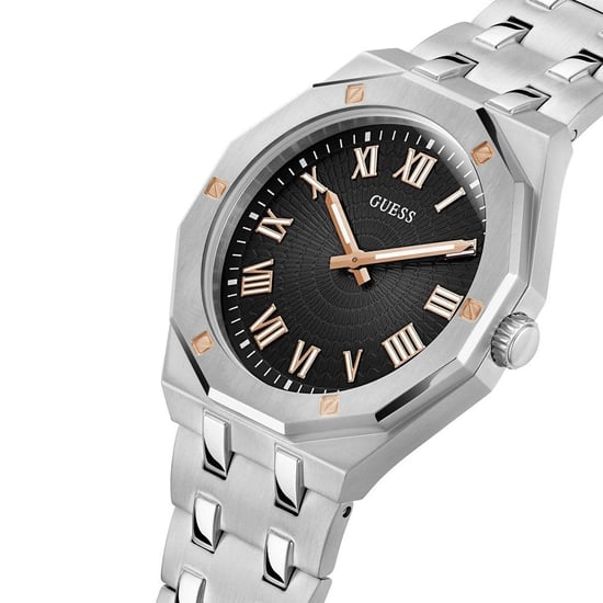 Guess GW0575G1 herenhorloge met analoge zilverkleurige wijzerplaat - stijlvol en veelzijdig - Image 2