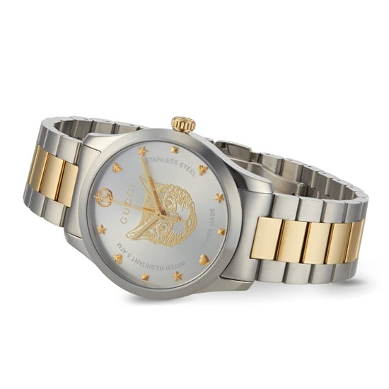 Gucci G-Timeless YA1264074 Unisex Tweekleurig Horloge - Stijlvol en Veelzijdig - Image 4