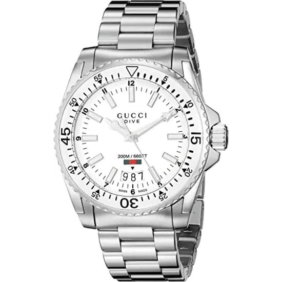 Gucci YA136302 Heren Duikhorloge - 40mm Roestvrij Staal & 200m Waterdicht - Image 1
