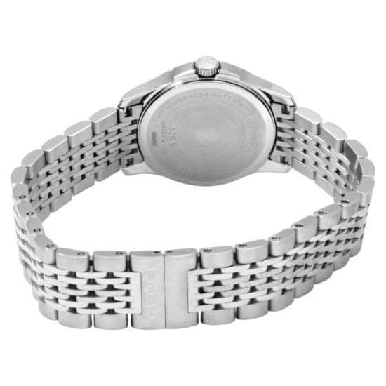 Gucci G-Timeless herenhorloge YA126406 met bruine wijzerplaat en zilveren armband - Image 3