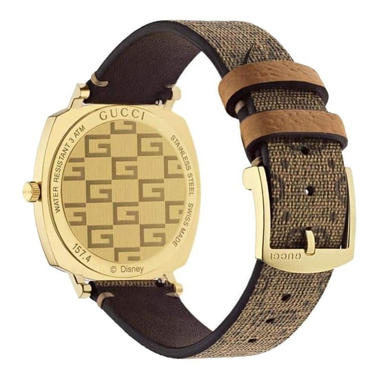 Gucci Disney X Gucci YA157420 Grip Unisex horloge - 35mm Goud Roestvrij Staal - Image 2