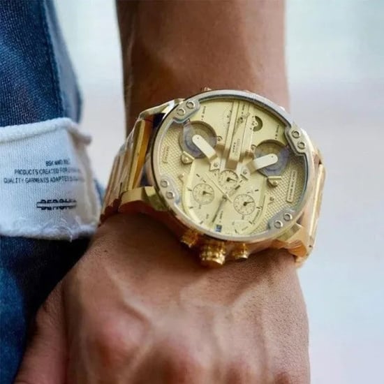 Diesel DZ7399 Mr Daddy 2.0 Geelgouden herenhorloge met chronograaf - Image 4
