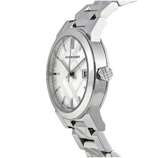 Burberry dameshorloge BU9750 City Chronograaf met zilveren wijzerplaat en roestvrij stalen band - Image 2