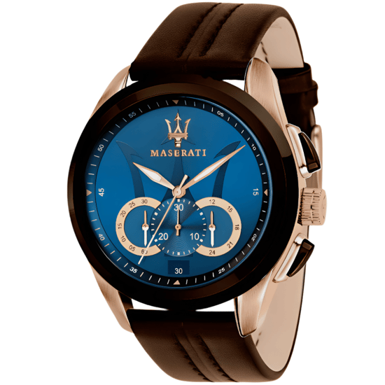 Maserati Traguardo R8871612024 herenhorloge met blauwe wijzerplaat - Image 1