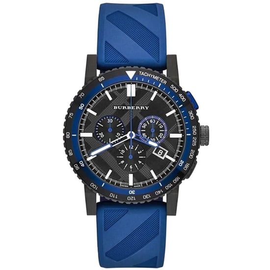 Burberry BU9807 herenhorloge marineblauw chronograaf - stijlvol en duurzaam - Image 1