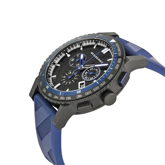 Burberry BU9807 herenhorloge marineblauw chronograaf - stijlvol en duurzaam - Image 3