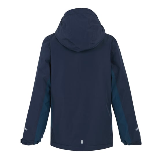 Regatta Hurdle geïsoleerde waterdichte jas voor kinderen (Marine/maanlicht denim) - Image 2