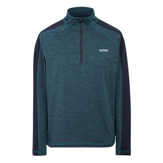 Regatta Heren Hepley Half Zip Fleecejack (Moonlight Denim/Navy) - Image 1