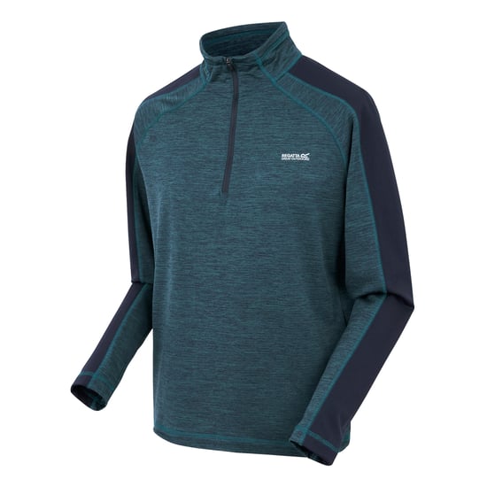 Regatta Heren Hepley Half Zip Fleecejack (Moonlight Denim/Navy) - Image 3