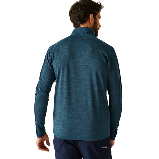 Regatta Heren Hepley Half Zip Fleecejack (Moonlight Denim/Navy) - Image 5