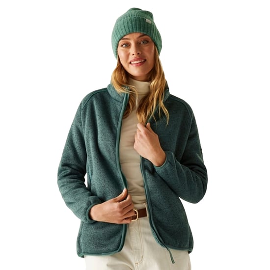 Regatta Dames/Dames Mellrey Full Zip Fleece (Sparrengroen) - Image 4