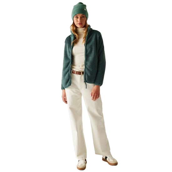 Regatta Dames/Dames Mellrey Full Zip Fleece (Sparrengroen) - Image 6