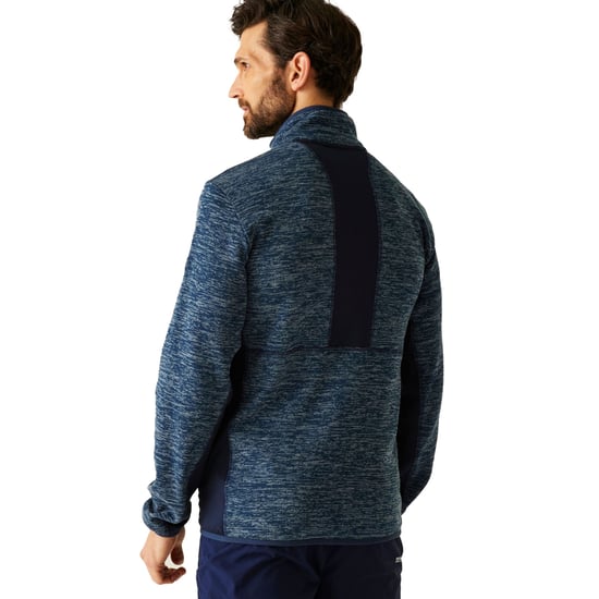 Regatta Heren Baslinn Fleece Jas (Maanlicht Denim/Navy Marl) - Image 4