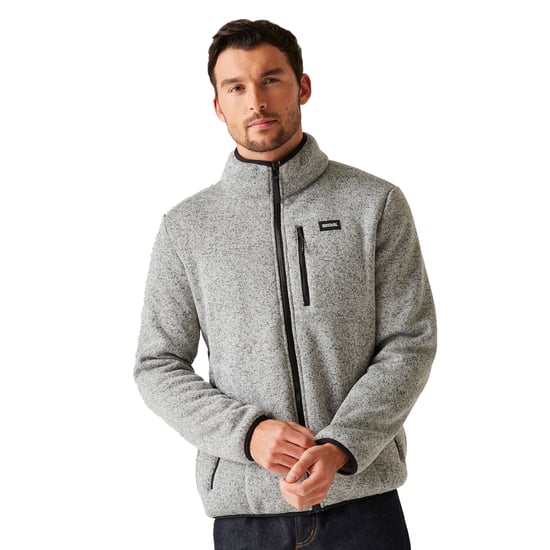 Regatta Heren Barlee Marl Full Zip Fleecejack (Zilvergrijs) - Image 5