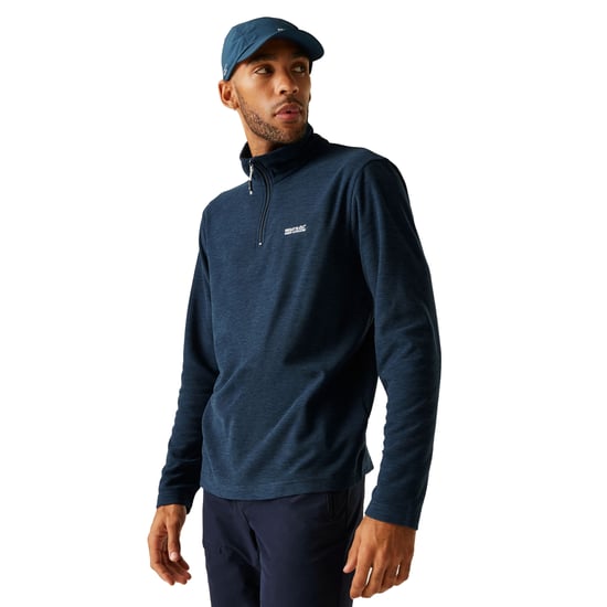 Regatta Heren Thompson Marl Half Zip Fleece Jas (Moonlight Denim) - Image 4