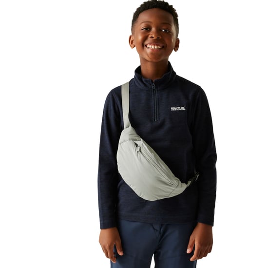 Regatta Kinder/Kids Hot Shot Quarter Zip Fleece Top (Marine) - Image 1
