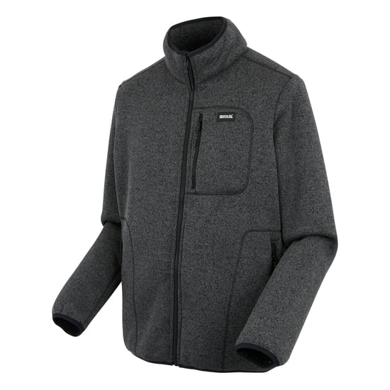 Regatta Heren Barlee Marl Full Zip Fleecejack (Zwart) - Image 3