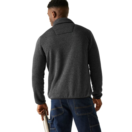 Regatta Heren Barlee Marl Full Zip Fleecejack (Zwart) - Image 4